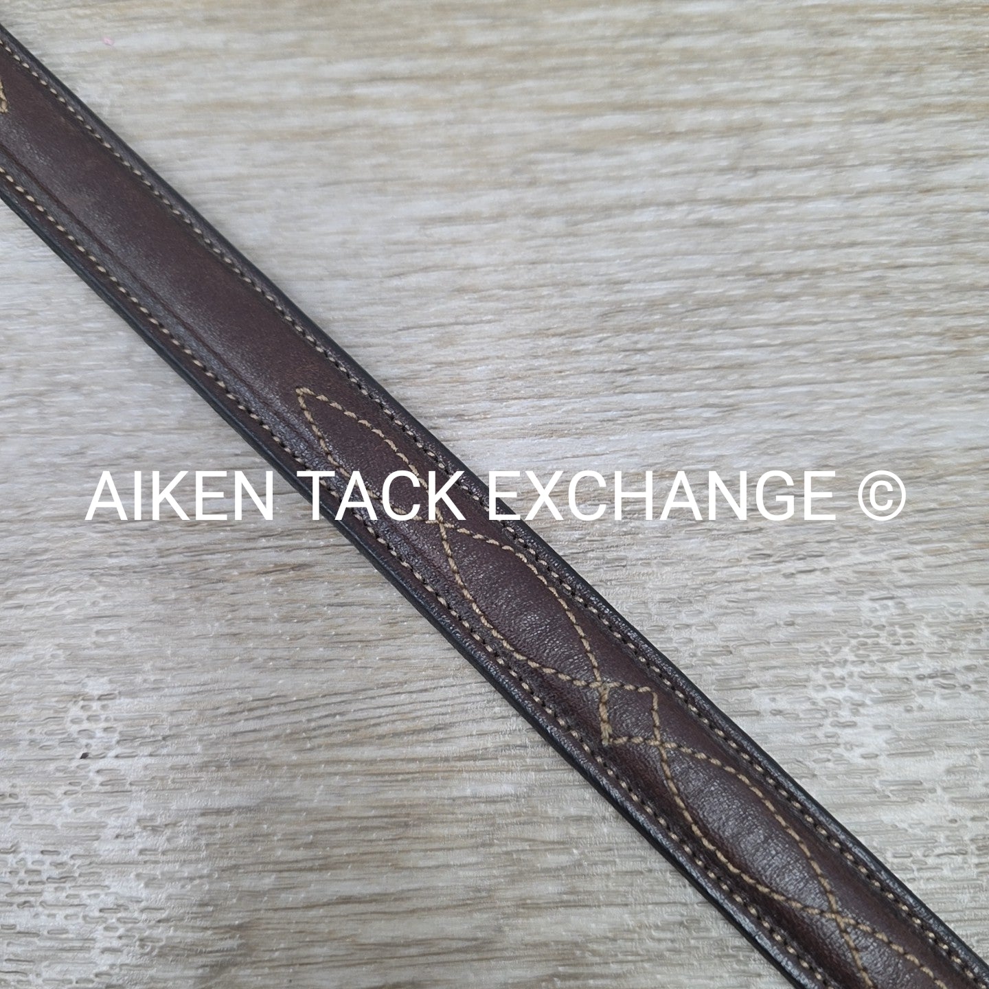 Tory Leather Fancy Stitched Belt, Brown, 30