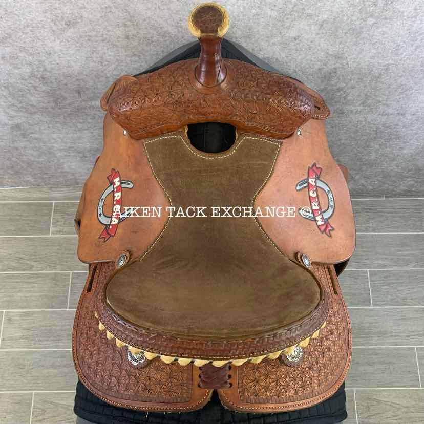Cactus Saddlery Barrel Racing Trophy Western Saddle, 14" Seat, Wide Tree - Full QH Bars