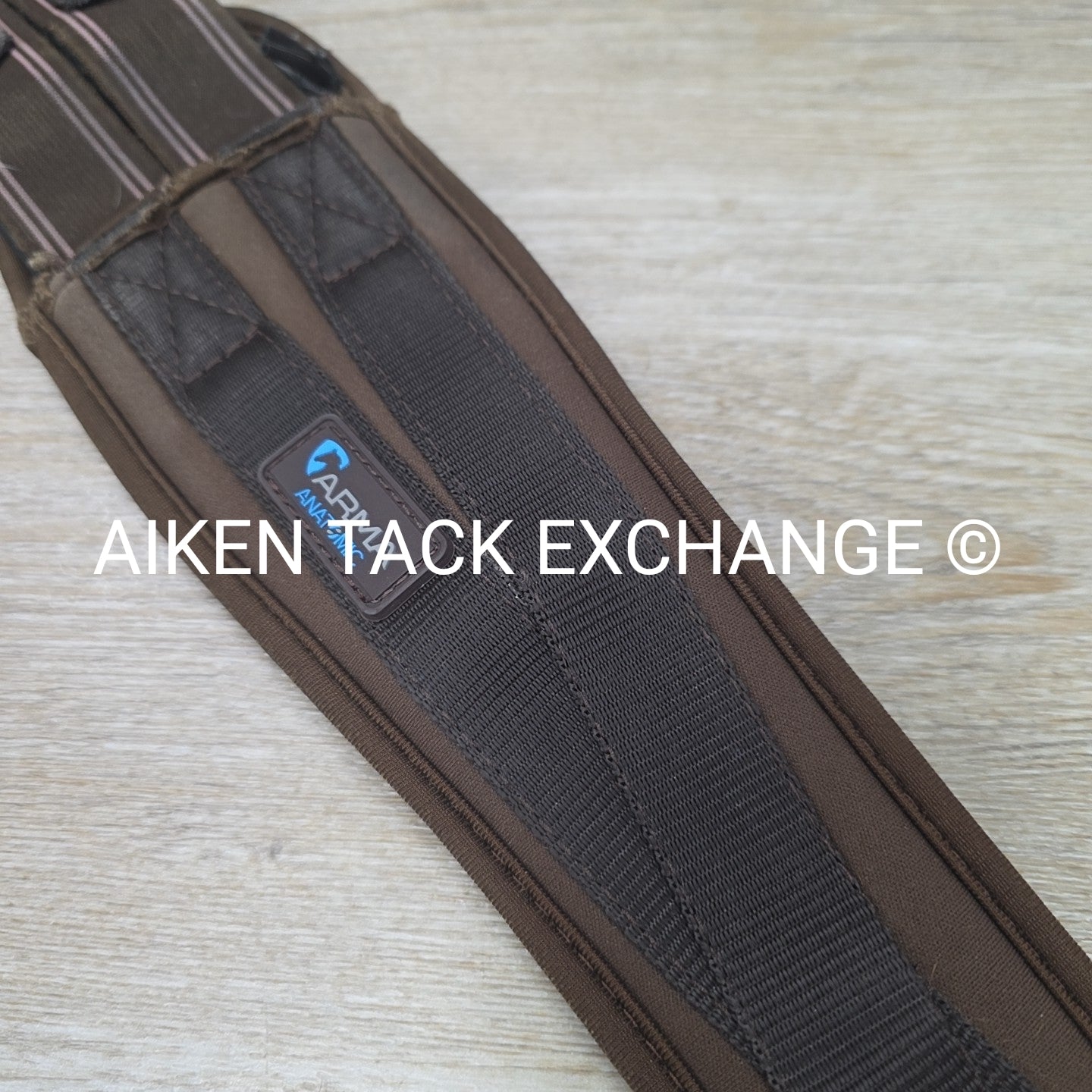 Shires Arma Memory Foam Double End Elastic Girth, Brown, 52"
