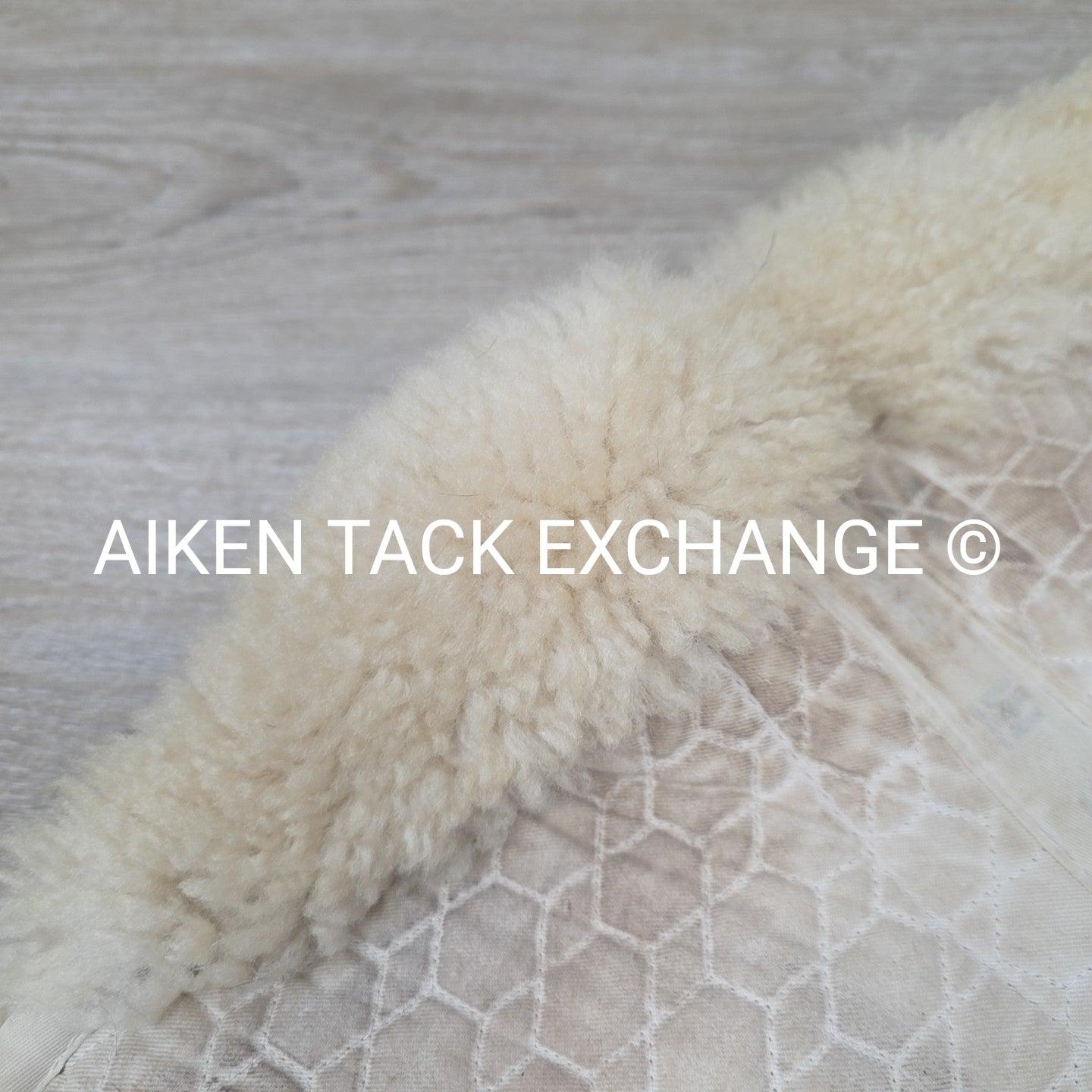 Mattes Platinum Dressage Sheepskin Half Pad with Rear Trim, Size Large