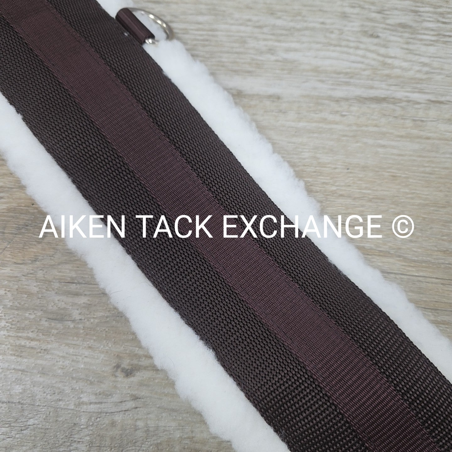 HFP Fleece Girth with Double End Elastic, Brown, 58"