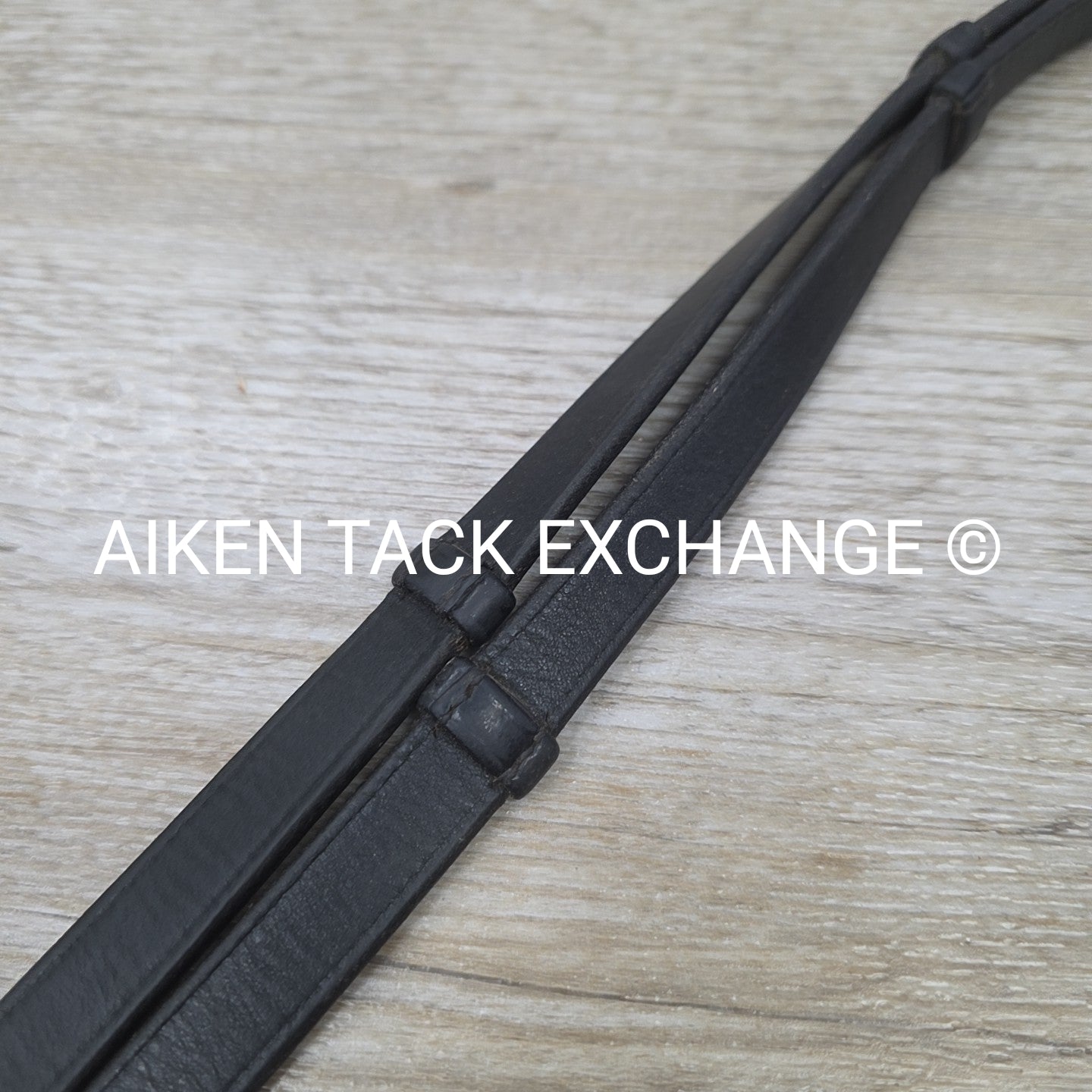 BARGAIN BUNDLE: 2 Pairs Leather Reins with Hand Grips, Black