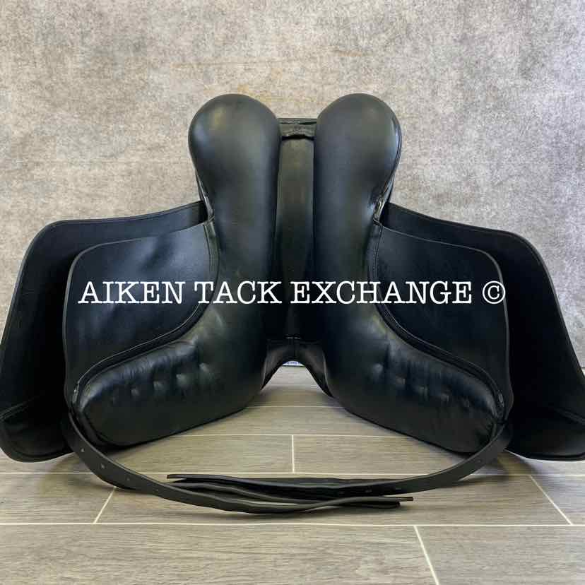 Borne Saddlery Olympia Dressage Saddle, 17.5" Seat, Medium Wide Tree, Wool Flocked Panels
