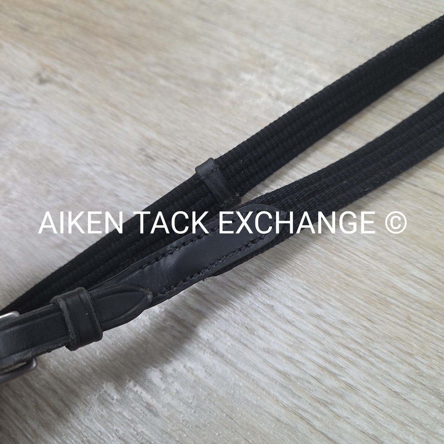 Cotton Web Reins, Black, 55"