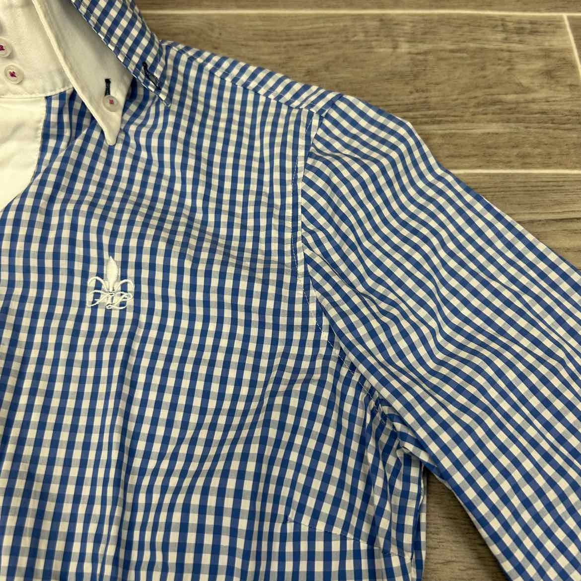 Fior Da Liso Long Sleeve Collared Shirt, Size 10