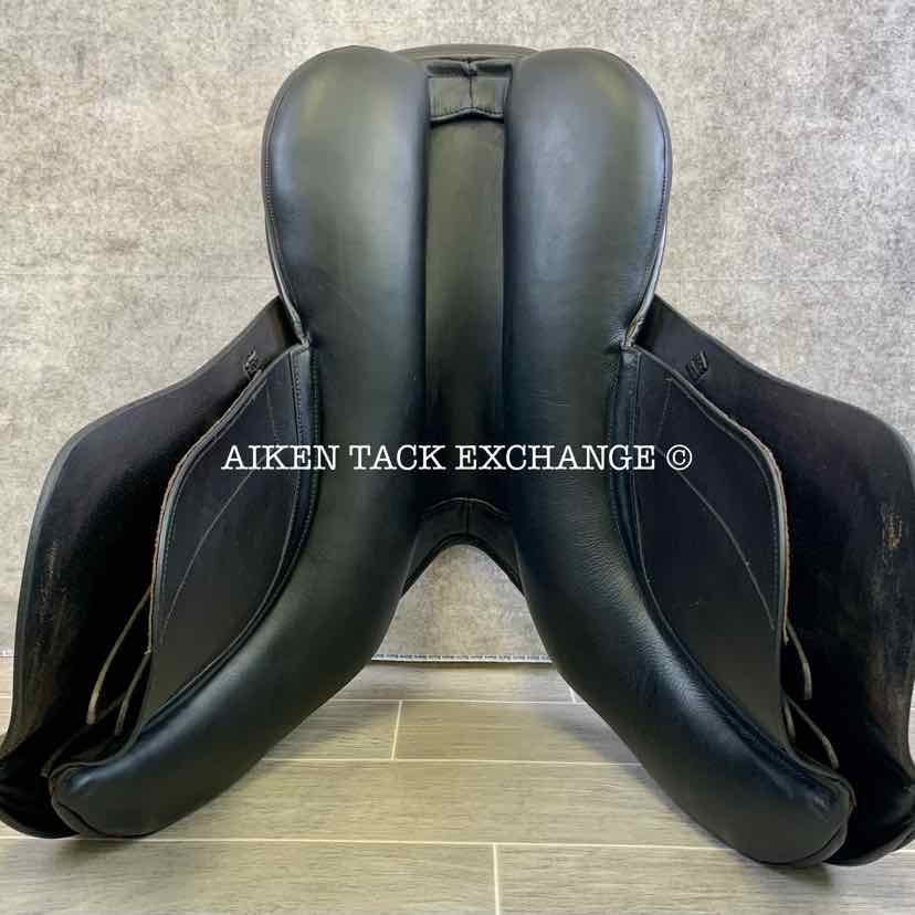 Detente by Advanced Saddle Fit Hadley Jump Saddle, 18" Seat, MW/W Tree, Wool Flocked Panels