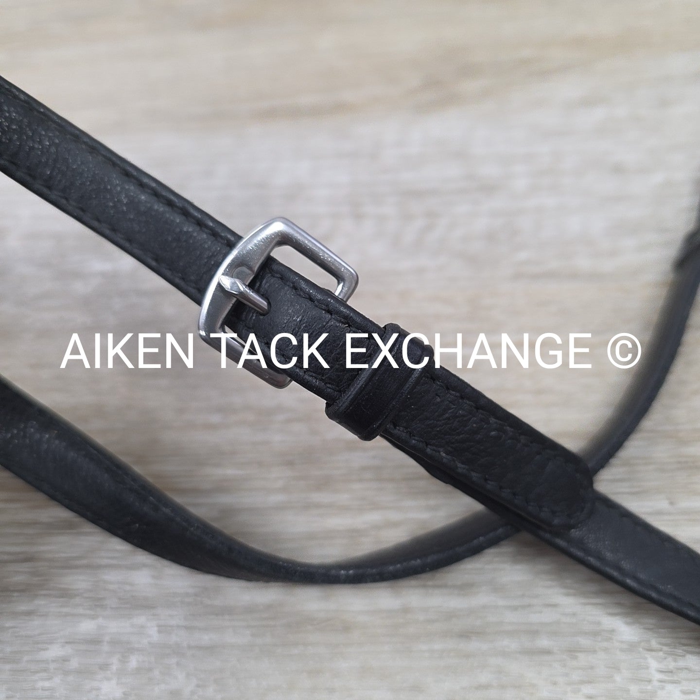 Passier Leather Reins with Hand Stops, Black, 55"