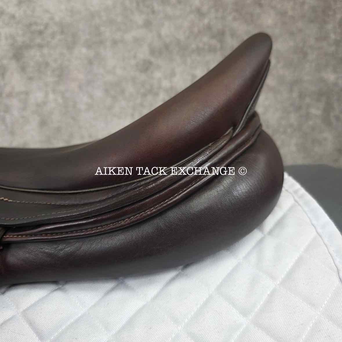 2017 Ovation San Telmo Close Contact Jump Saddle, 18" Seat, Adjustable Tree - XCH Changeable Gullet, Foam Panels