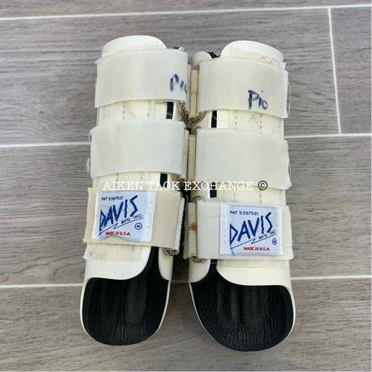 Davis Splint Boots, White, Size Medium