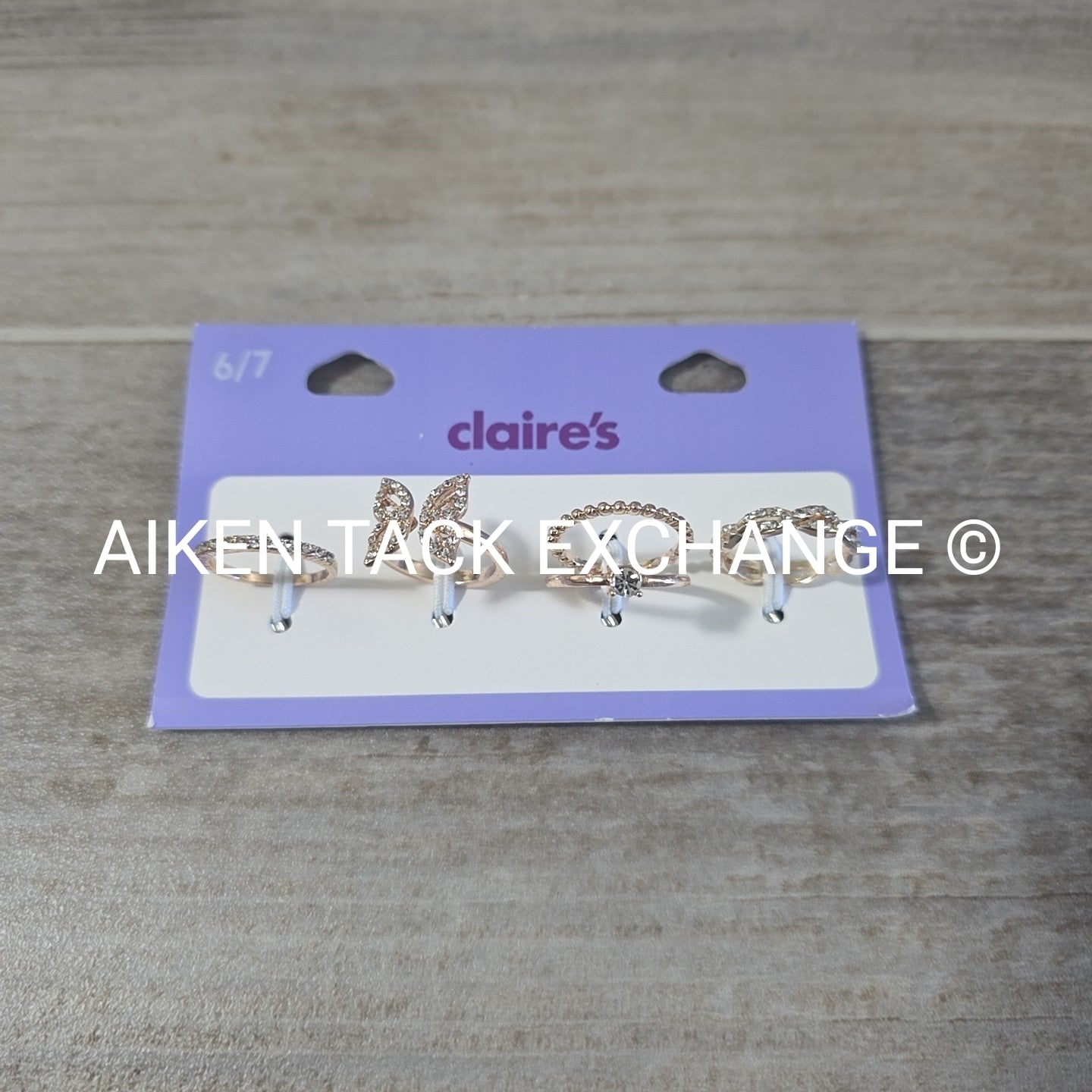 Claire's Ring Set (4) - Size 6/7