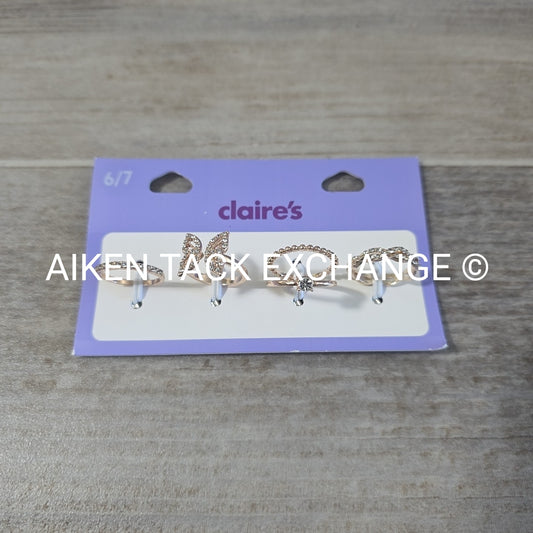 Claire's Ring Set (4) - Size 6/7