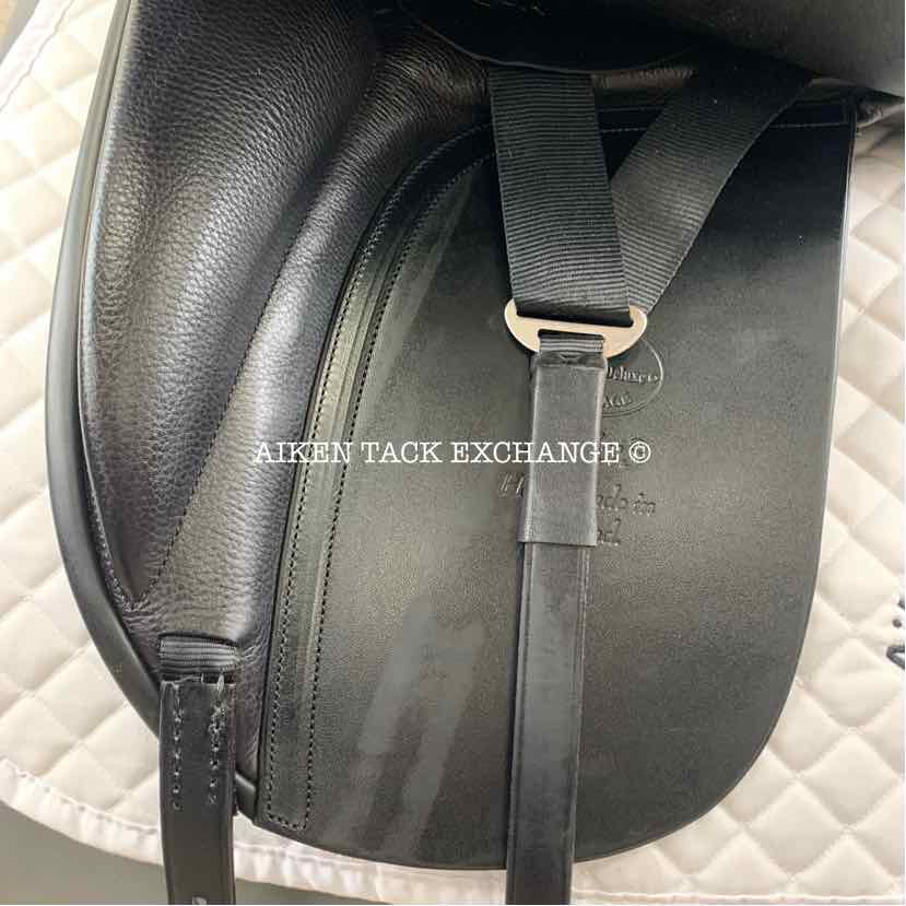 2023 SDL Lemke Buffalo Deluxe Dressage Saddle, 17.5" Seat, Medium Wide / Wide Tree, Wool Flocked Panels