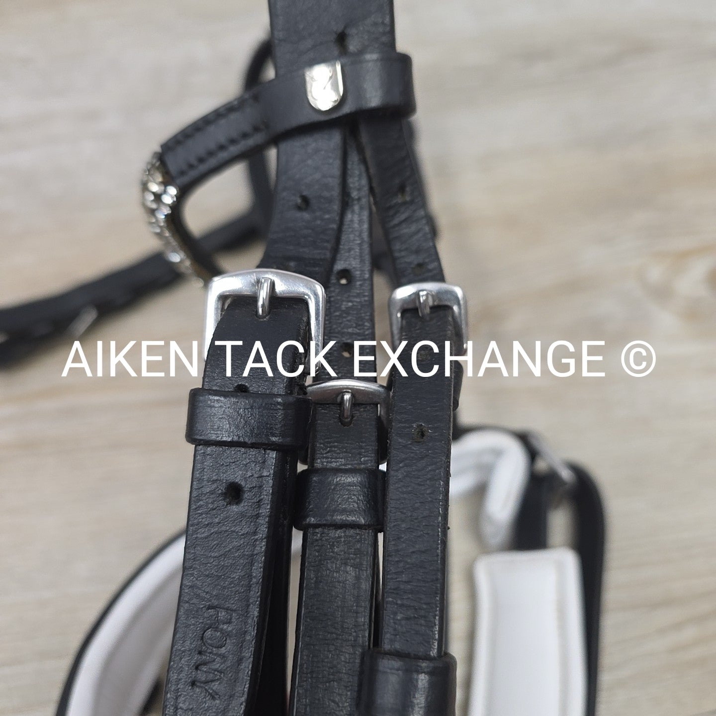 Horze Grayson Classic Dressage Ergonomic Bridle, No Reins, Black, Size Pony