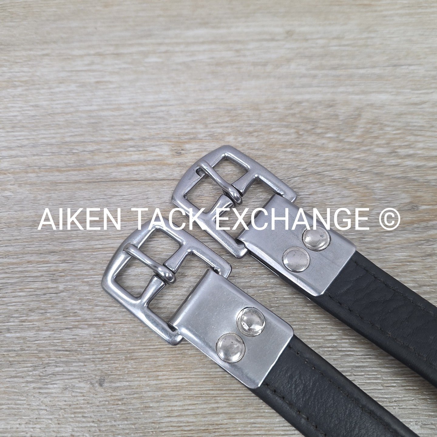 KL Select Black Oak Stirrup Leathers, Black, 60"