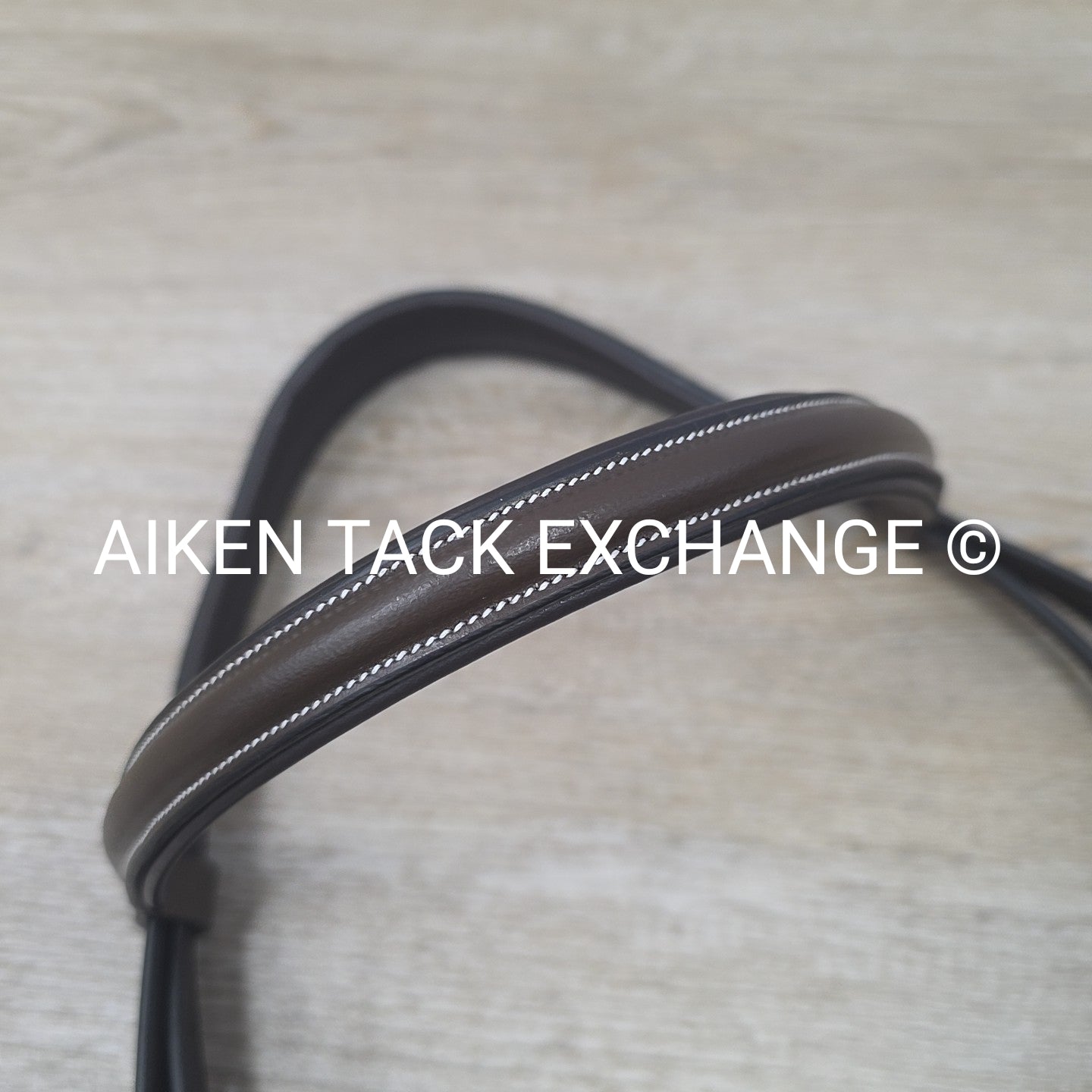 HDR Pro Mono Crown Flash Bridle with Rubber Reins, Havana, Oversize