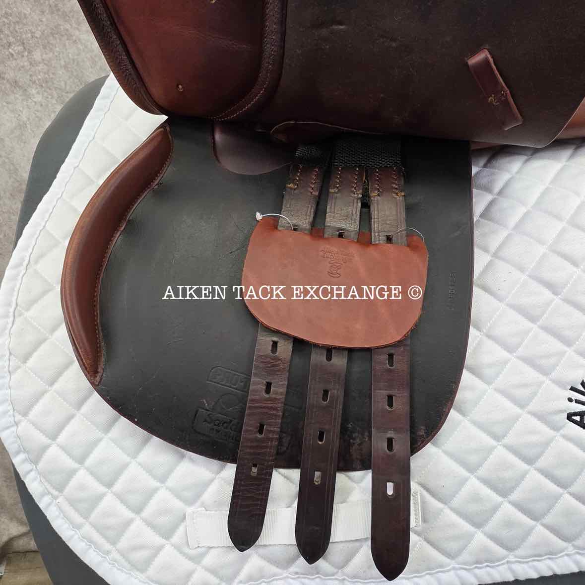 Thornhill Pro-Trainer 24K Platinum Series Close Contact Jump Saddle, 16.5" Seat, Medium Tree, Foam Panels