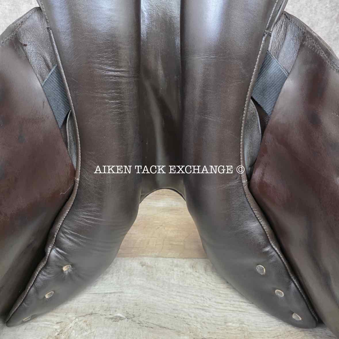 2016 Custom Saddlery Monte Carlo Monoflap Jump Saddle, 18" Seat, Adjustable Tree, Wool Flocked Panels