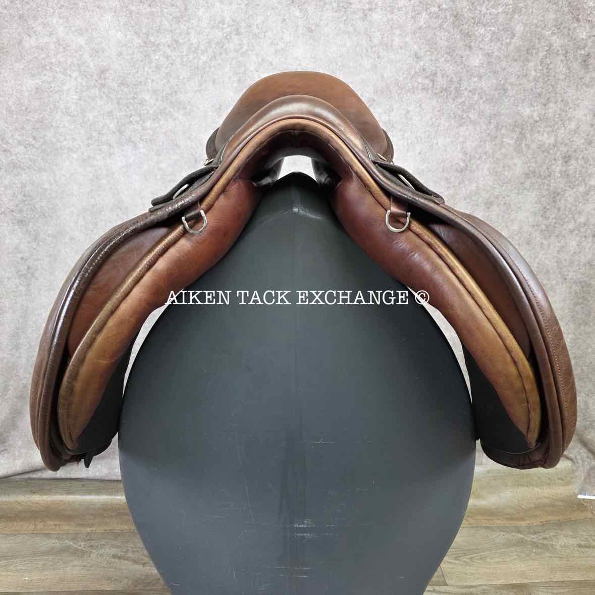 2008 County Innovation Jump Saddle, 17.5" Seat, Medium Wide Tree, Wool Flocked Panels