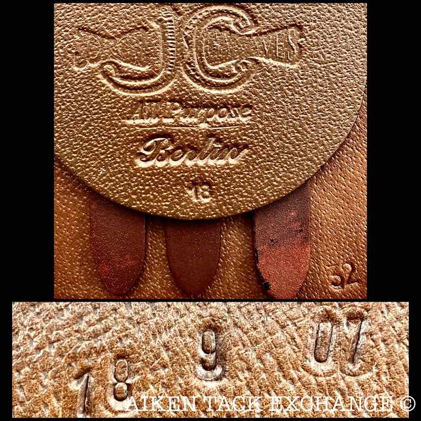 Thornhill Jorge Canaves Berlin All Purpose Saddle, 18" Seat, 32 Tree - Wide, Wool Flocked Panels