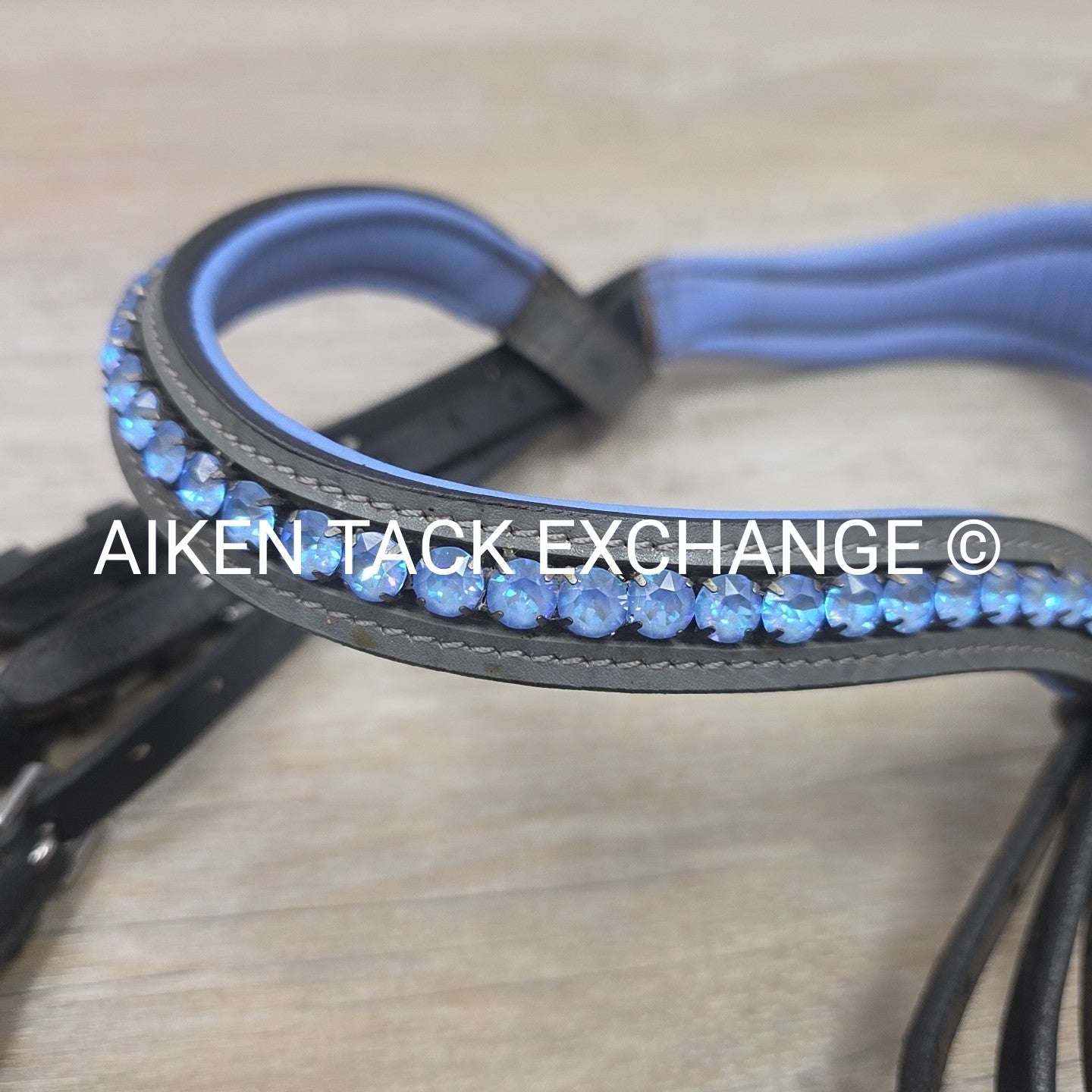 Halter Ego Rolled Dressage Bridle, No Reins, Size Cob