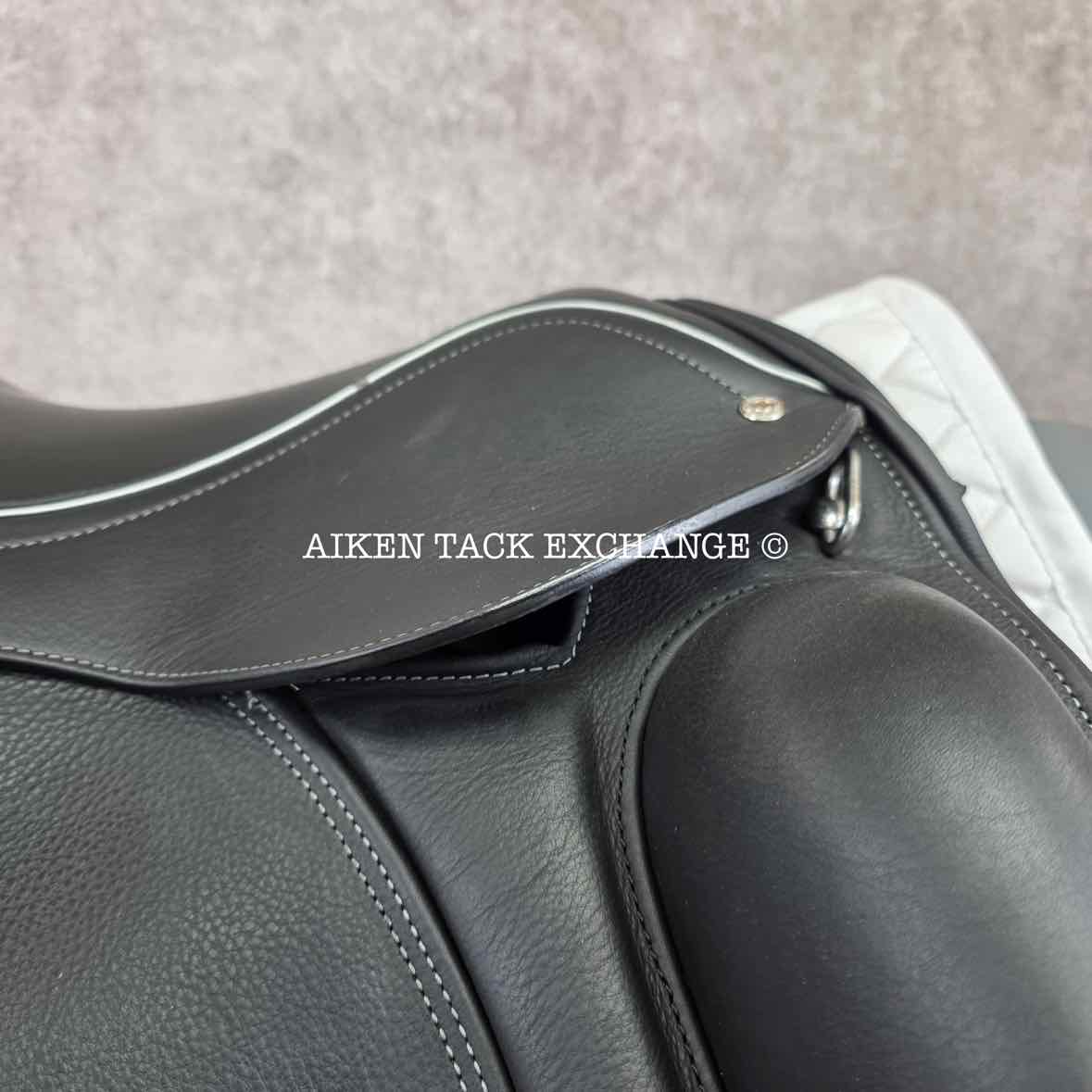 2024 Loxley by Bliss Monoflap Dressage Saddle, 17.5" Seat, Adjustable Tree - Changeable Gullet, Wool Flocked Panels