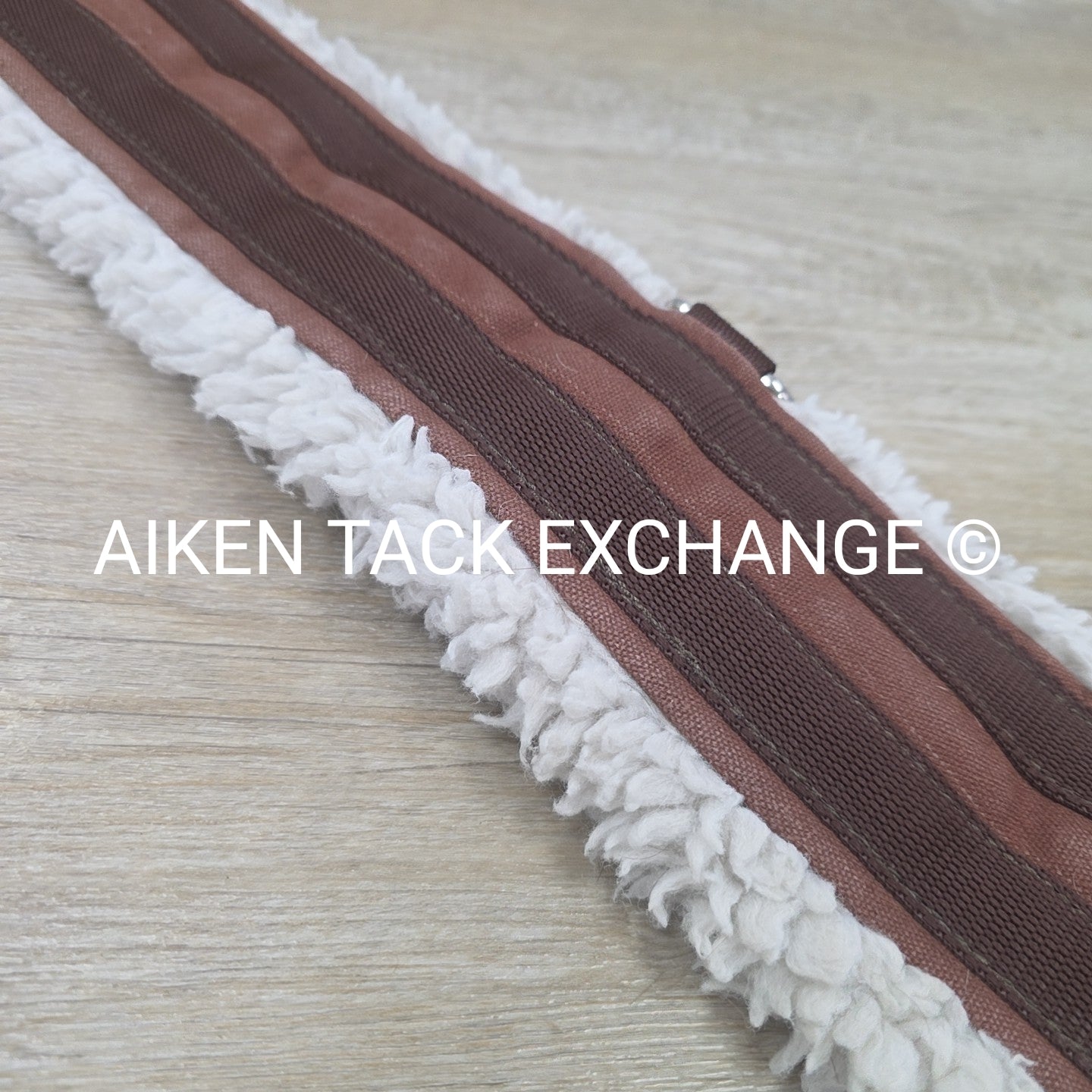 Lettia Fleece Lined CoolMax Girth with Double Elastic, Brown, 46"