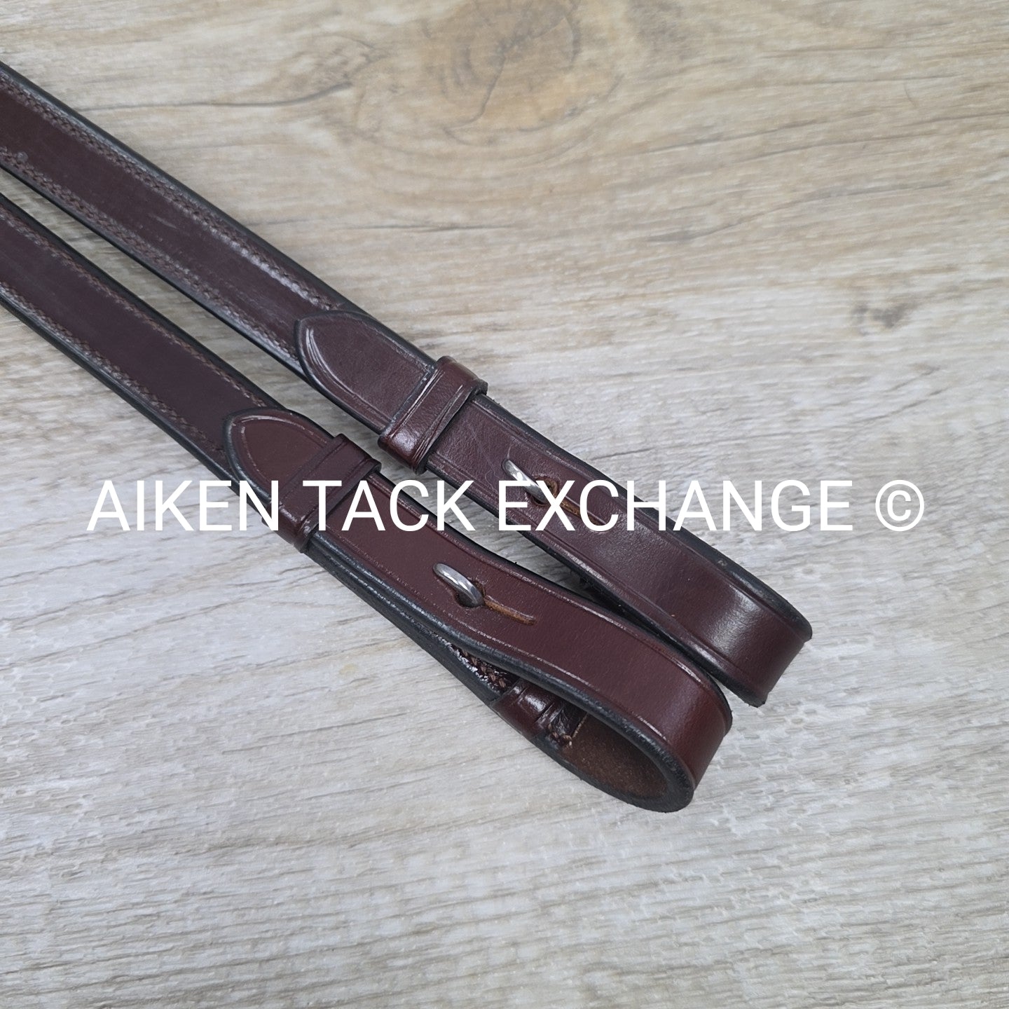 KL Select Round Raised Fancy Stitched Laced Reins, Brown, Size Full