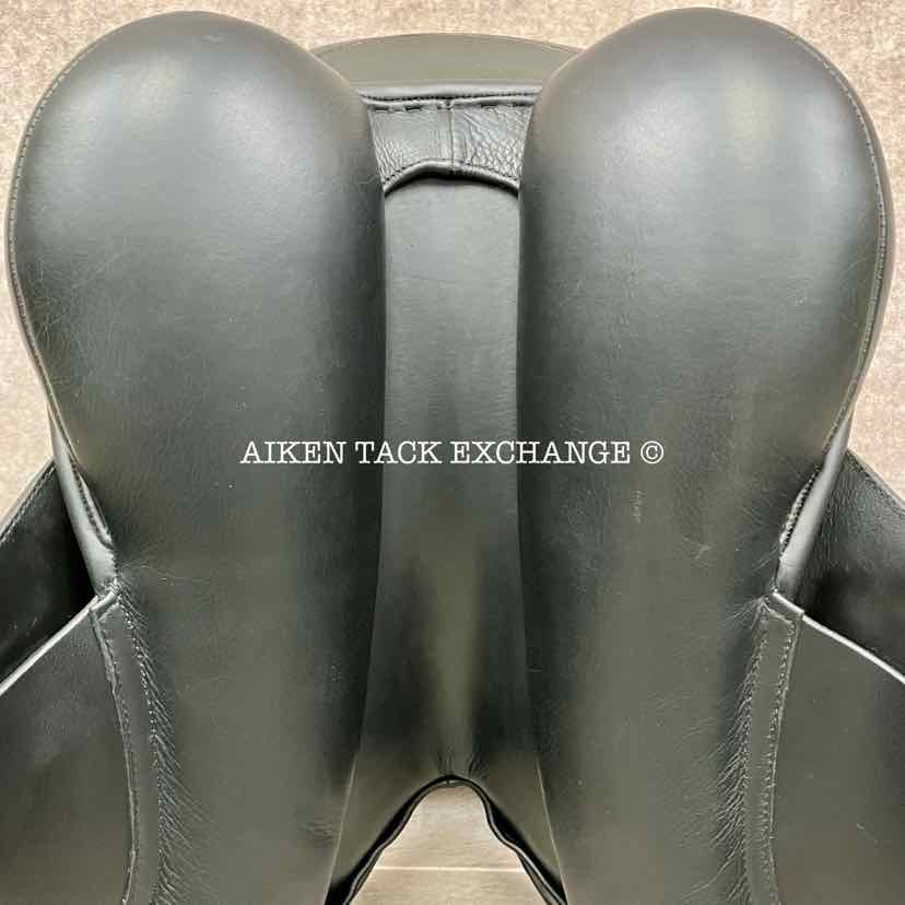 Patrick Saddlery Equation Dressage Saddle, 18" Seat, Short Flap, Extra Wide Tree, Wool Flocked Panels
