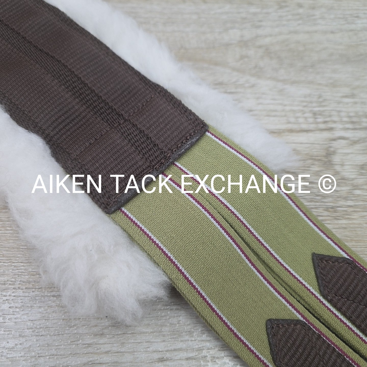 Dover Saddlery Fleece Girth with Double End Elastic, Brown, 54"