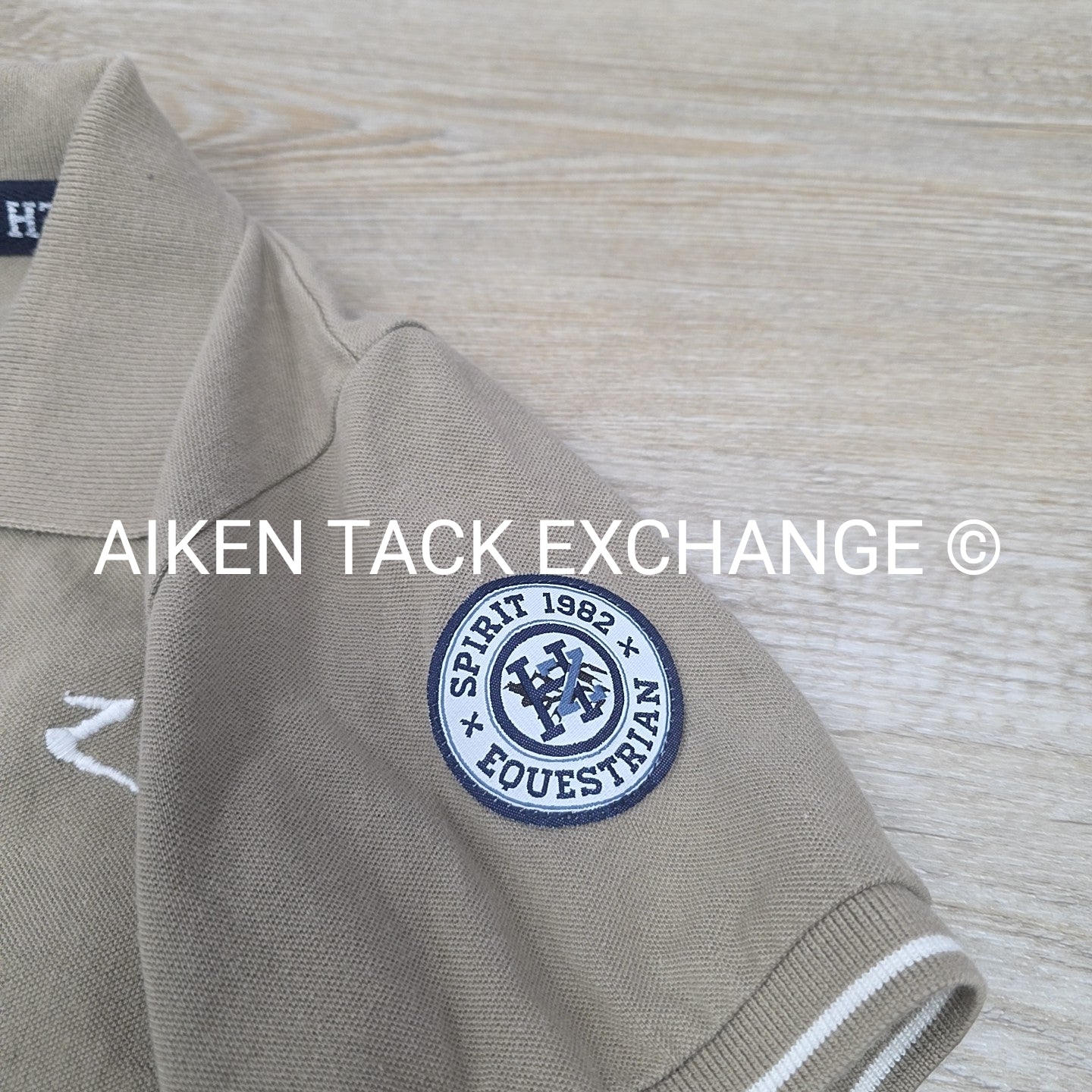 Horze Short Sleeve Polo Top, Size Medium