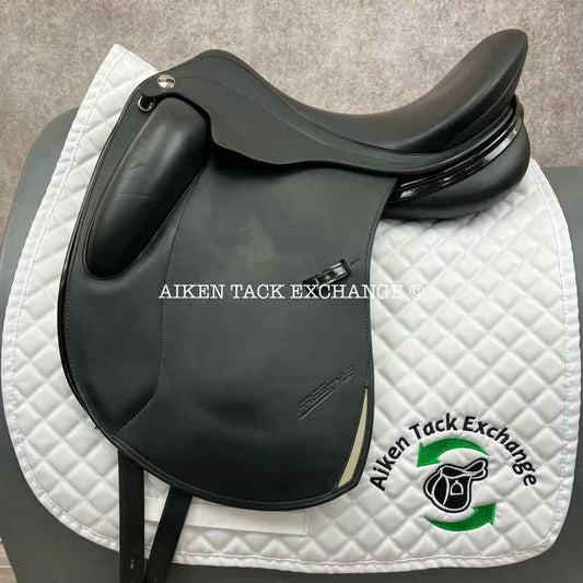 2018 Erreplus Freestyle Monoflap Dressage Saddle, 17" Seat, Adjustable Tree, Wool Flocked Panels