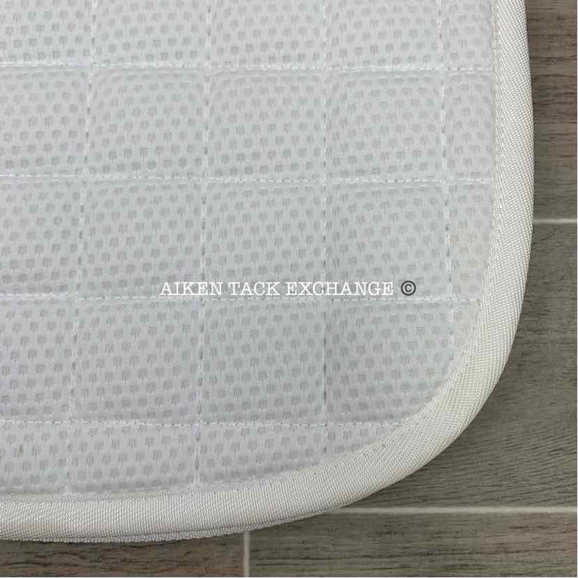 Catago FIR-Tech (Far Infrared Rays) Dressage Saddle Pad, White, Brand New