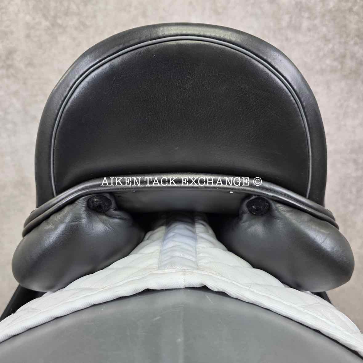 Verhan Trustin Free Shoulder Dressage Saddle, 17.5" Seat, Medium Wide Tree, Wool Flocked Panels