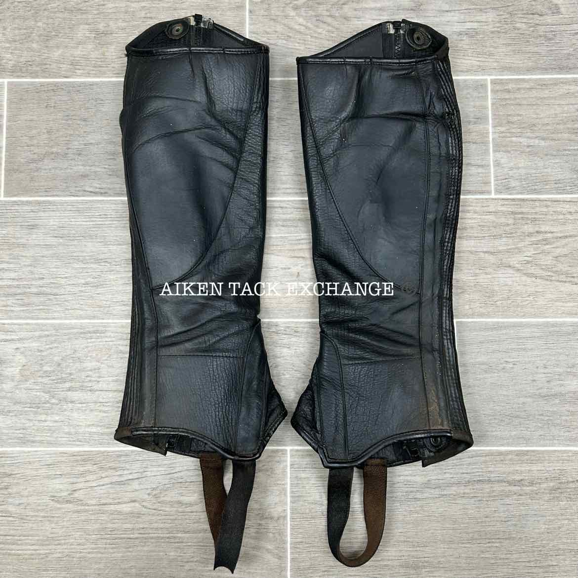 The Elite Leather Half Chaps, Size TL - S