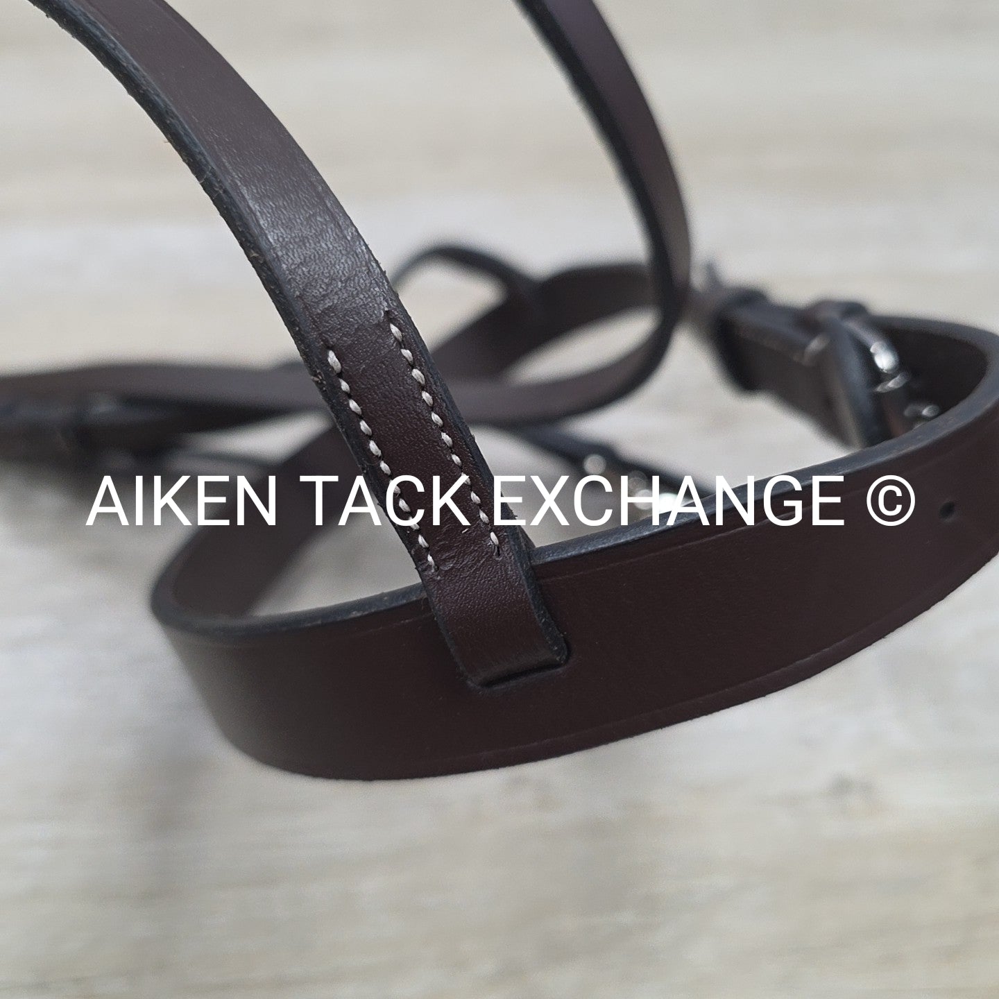 KL Select Black Oak Maple Training Bridle, No Reins & No Flash, Brown, Size Cob