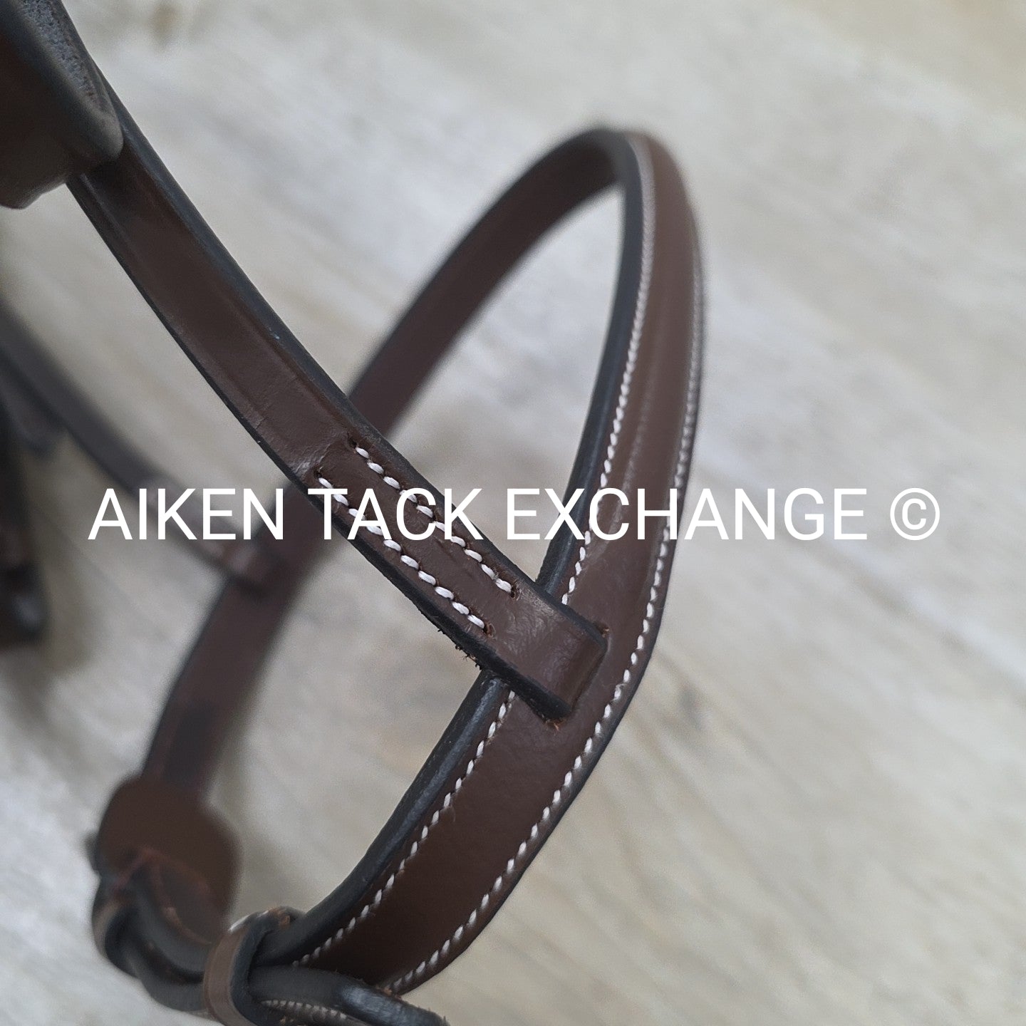 HDR Advantage Plain Raised Bridle with Reins, Australian Nut, Size Pony