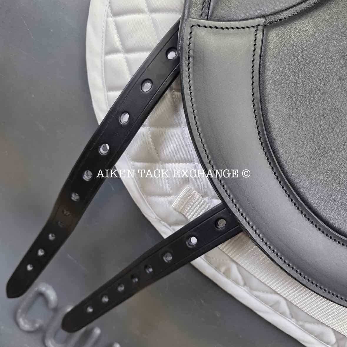 2023 Envy by Custom Saddlery Aurora Monoflap Dressage Saddle, 17.5" Seat, Adjustable Tree, Wool Flocked Panels