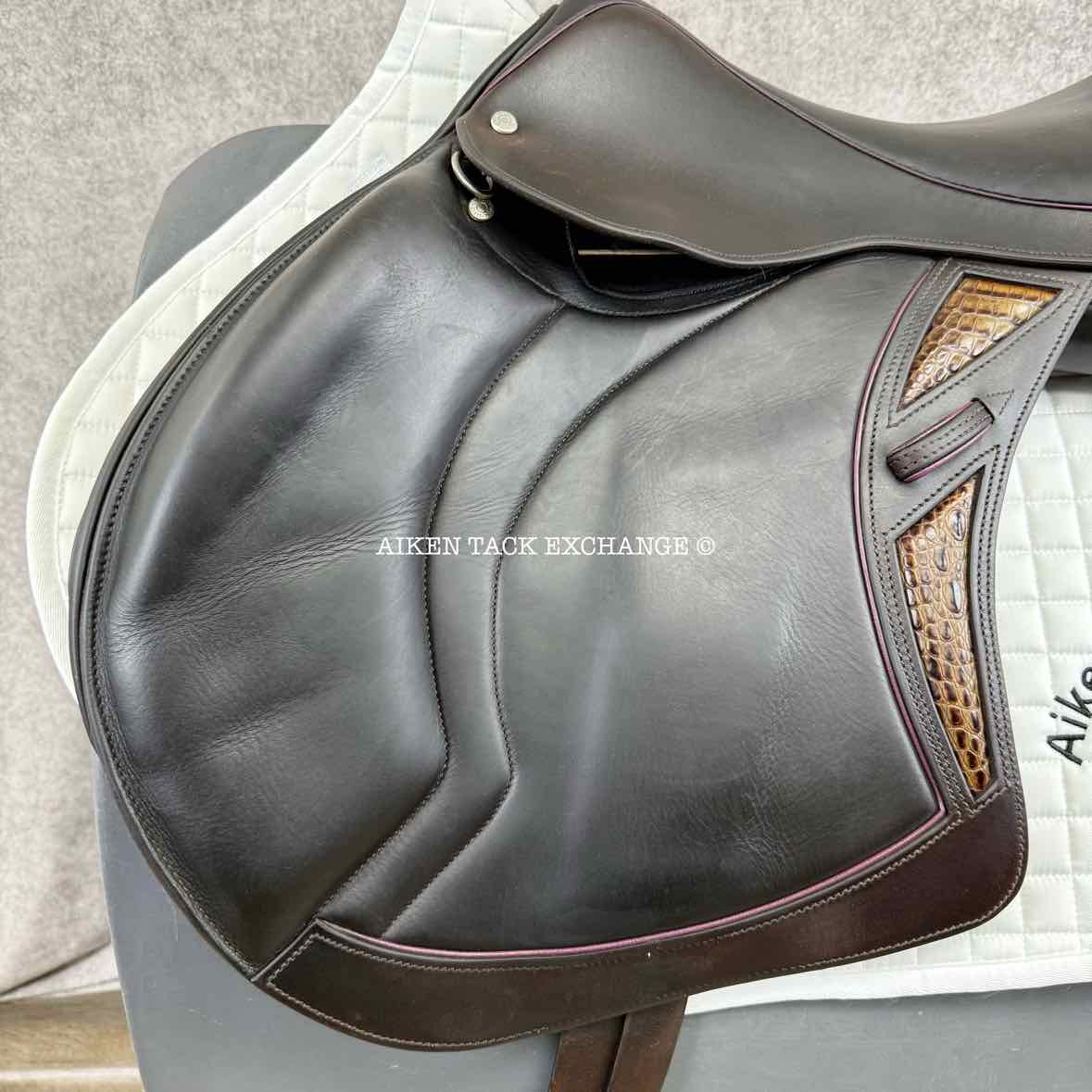 2021 Stackhouse Monoflap Jump Saddle, 18" Seat, Narrow Tree