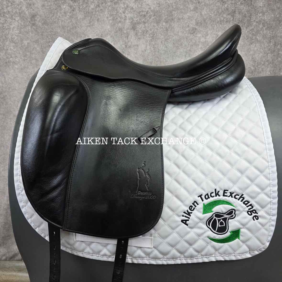 **On Trial** 2006 Prestige Dressage 2000 Saddle, 18" Seat, 35 Tree - MW, Wool Flocked Panels