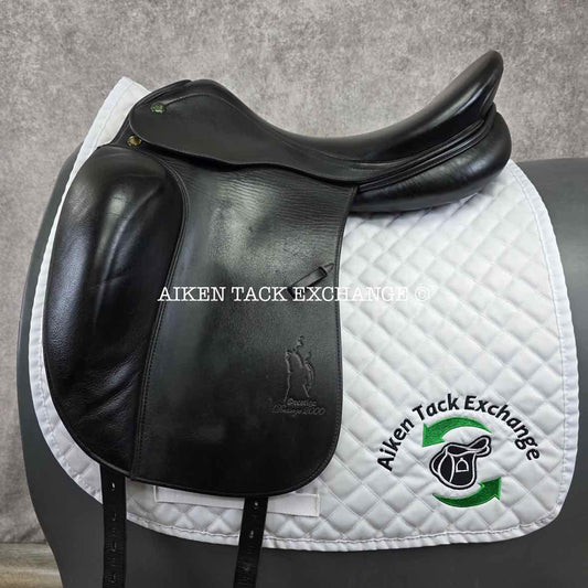 2006 Prestige Dressage 2000 Saddle, 18" Seat, 35 Tree - MW, Wool Flocked Panels