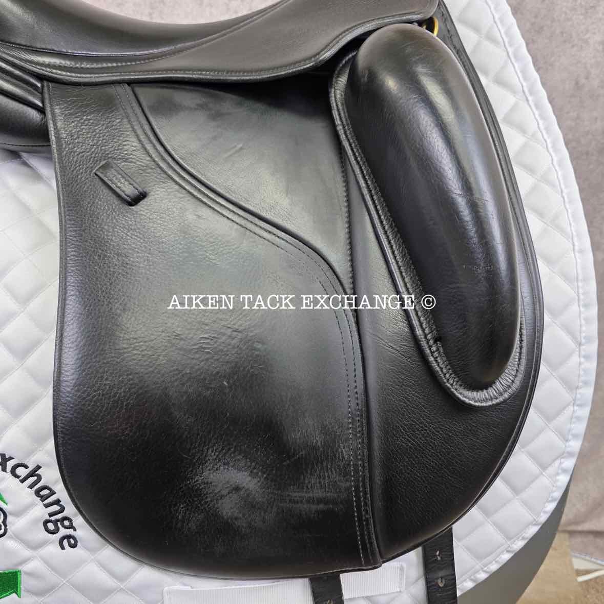 2017 Peter Horobin Stride Free Geneva Monoflap Dressage Saddle, 17.5" Seat, Extra Wide Tree, Wool Flocked Panels