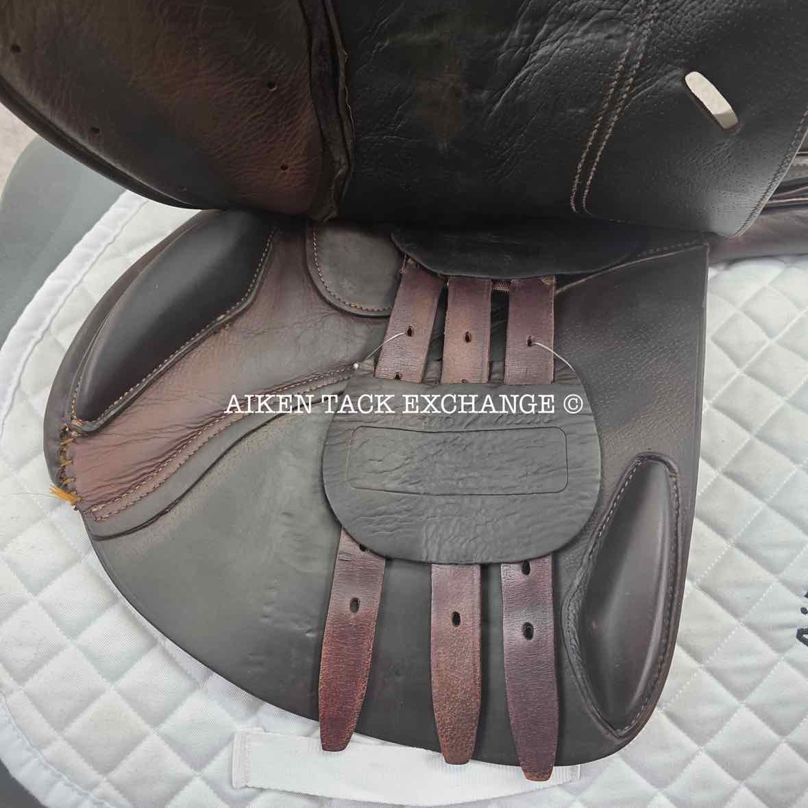 2017 Ovation San Telmo Close Contact Jump Saddle, 18" Seat, Adjustable Tree - XCH Changeable Gullet, Foam Panels
