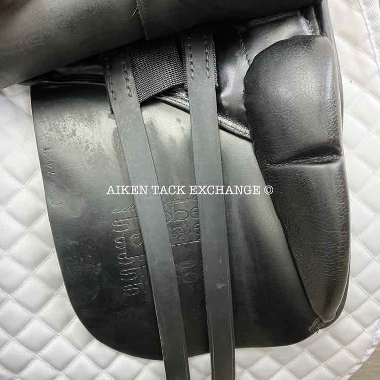 **SOLD** 2013 Stubben D Genesis Dressage Saddle, 18" Seat with Biomex, 31 cm Tree - MW/W, Wool Flocked Panels