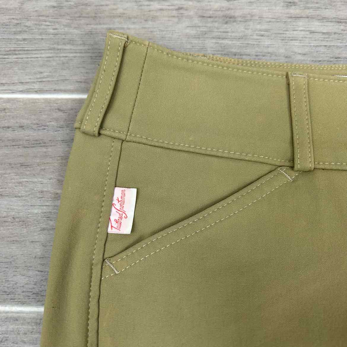 Tailored Sportsman Trophy Hunter Knee Patch Breeches, Size 26 R