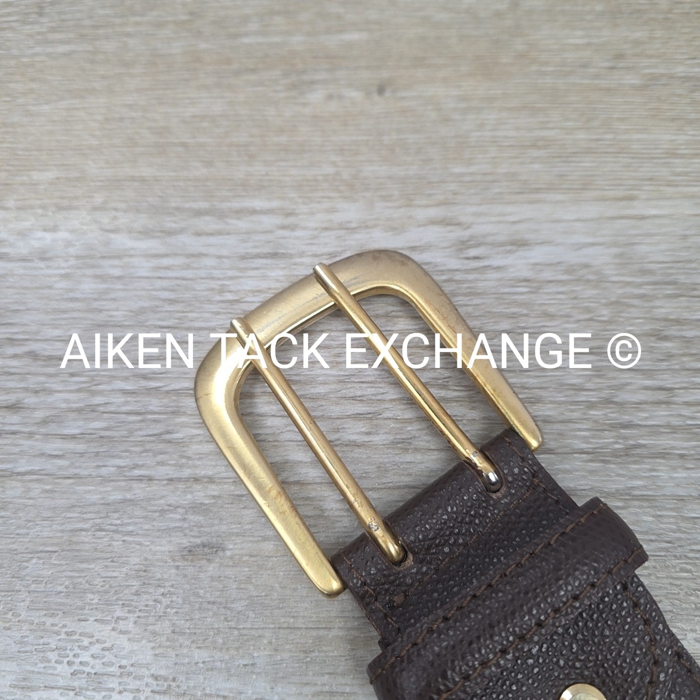 Tailored Sportsman Wide Belt, Brown, Size Medium