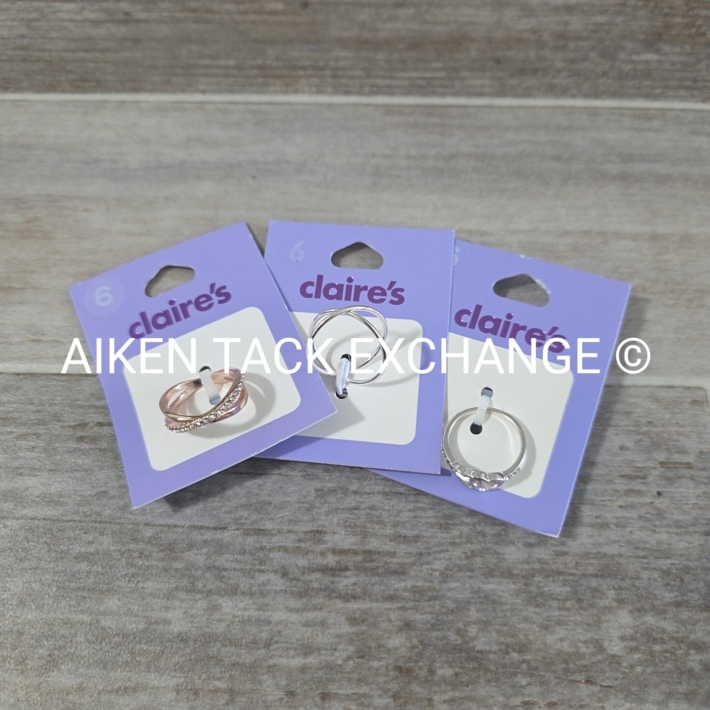 Claire's Rings (3) - Size 6