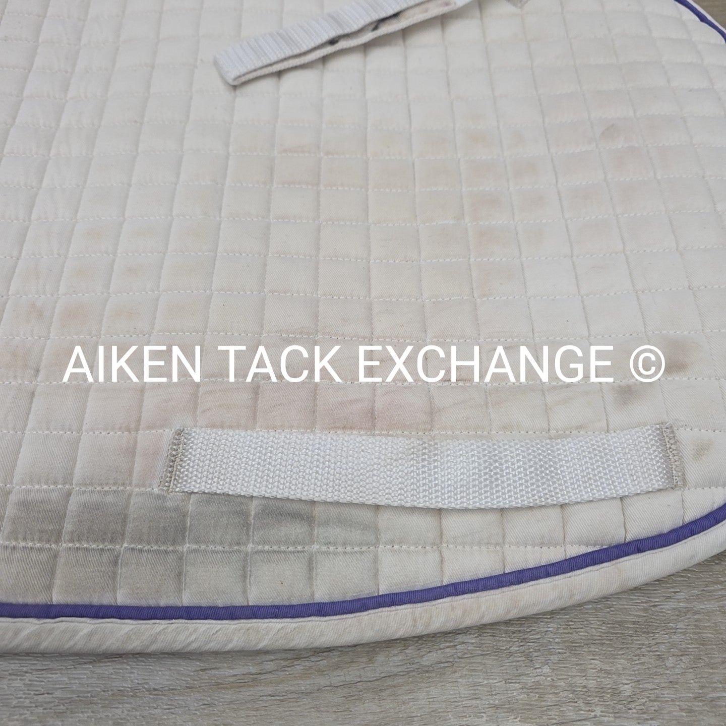 PRI All Purpose Saddle Pad w/ Purple Trim