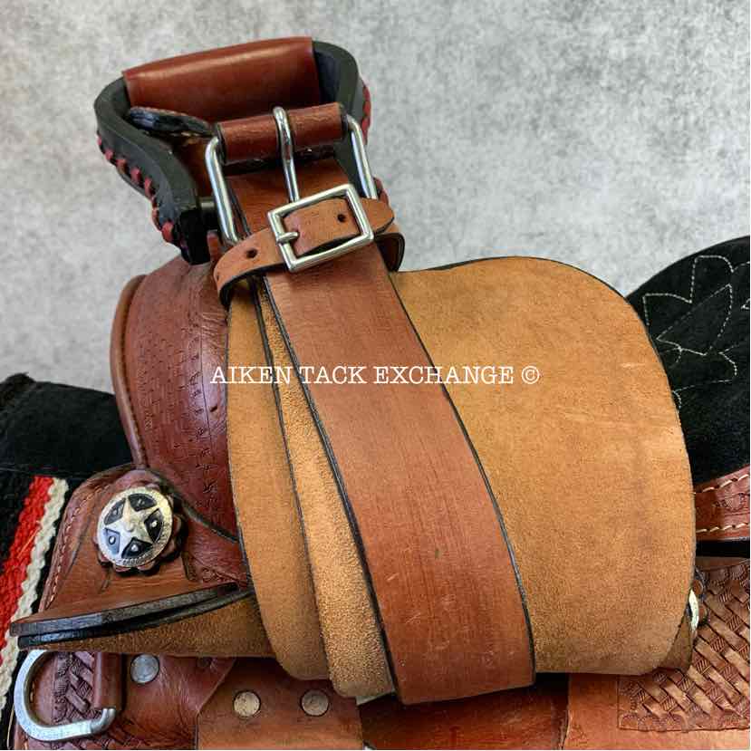 Children's Western Saddle, 10" Seat, Regular Tree - Semi QH Bars, Comes with Pad