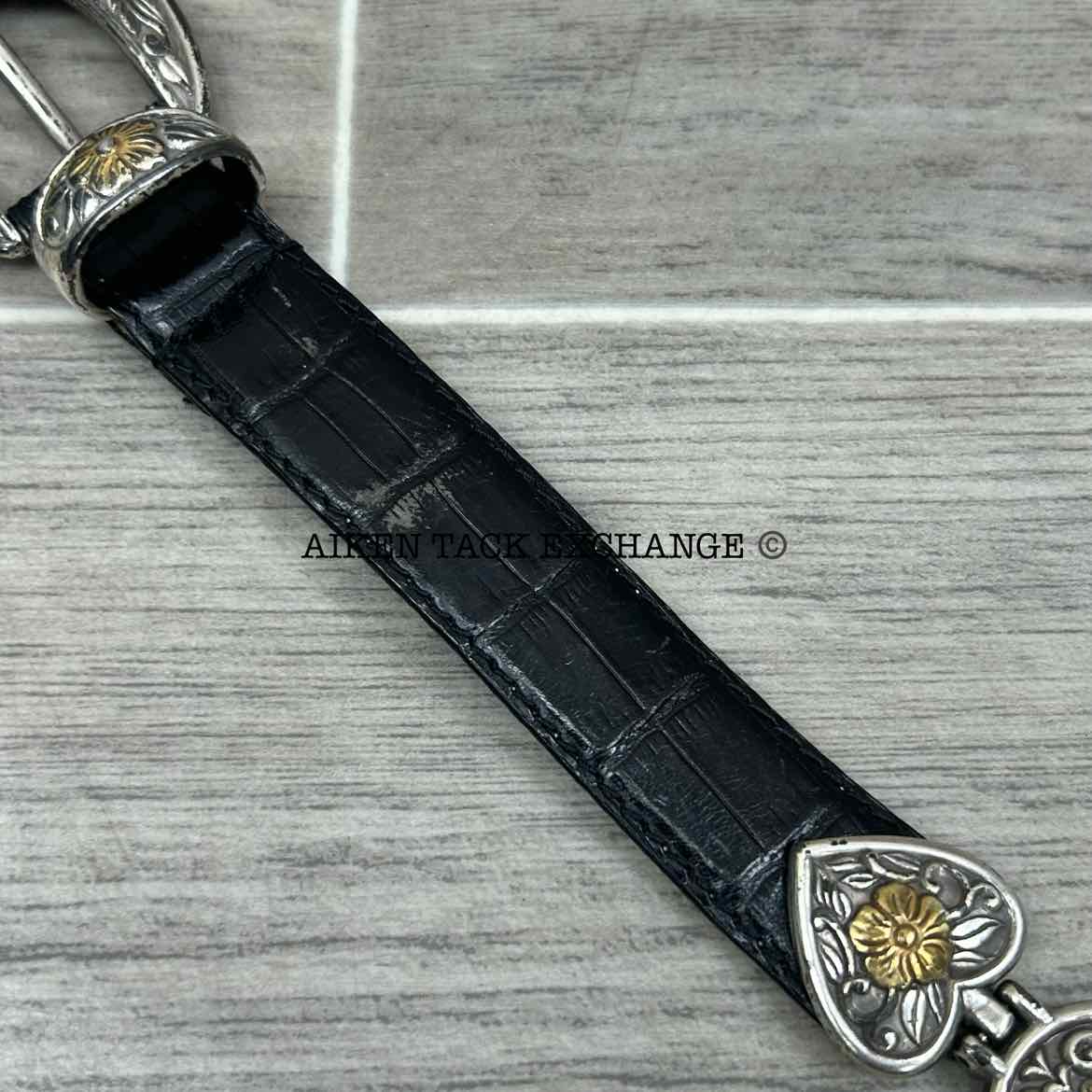 Enmon Leather Belt, Size Small