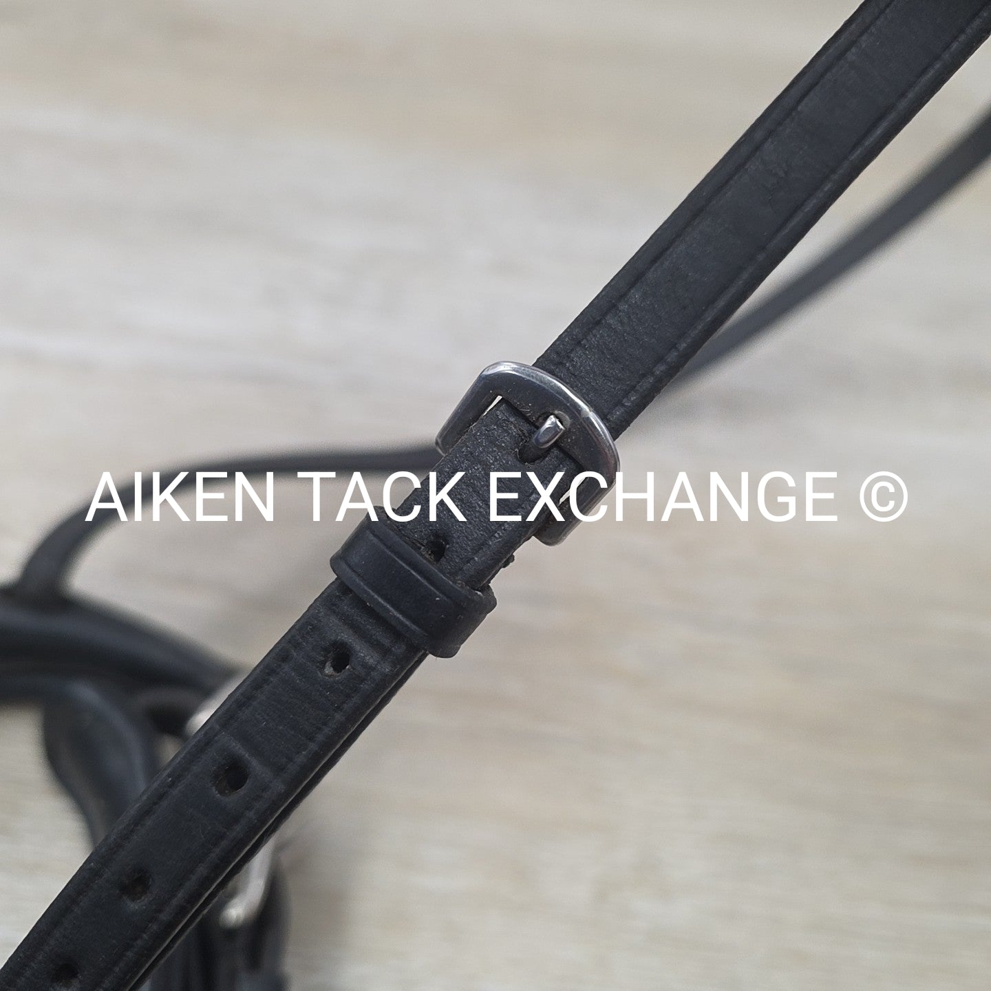 Passier Crank Noseband with Flash, Black, Size Full